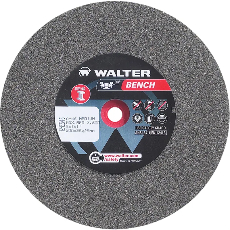 Bench Grinding Wheels, 8" X 1", 1" Arbor, 1 1