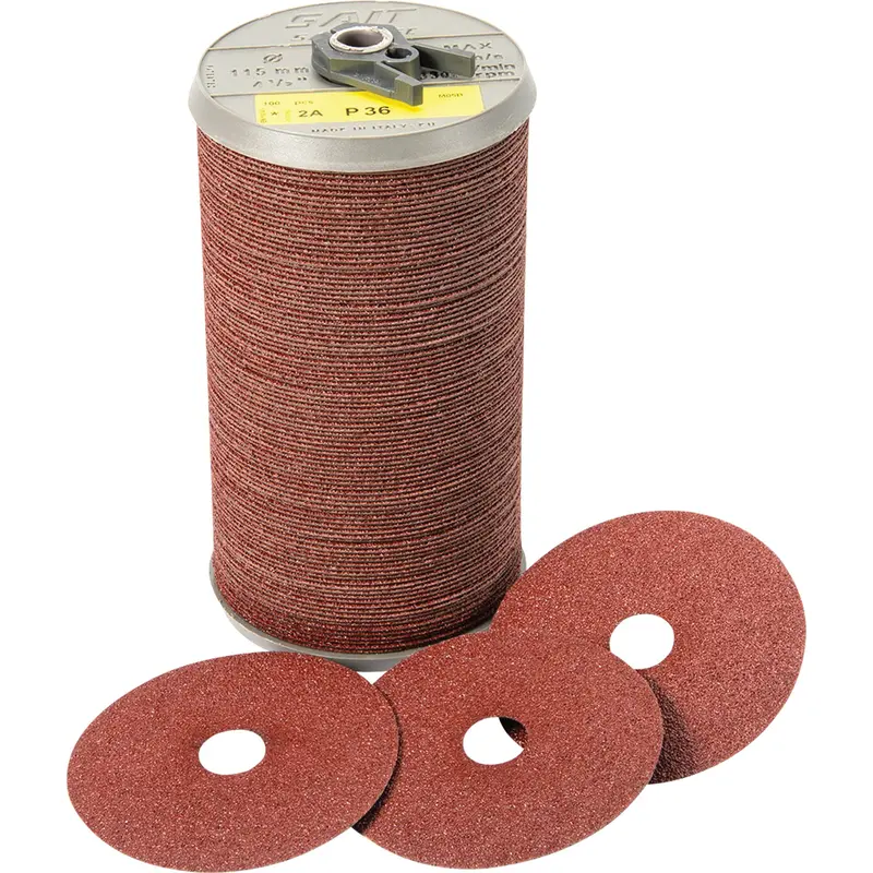 Blue Line™ General Purpose Fibre Disc, Aluminum Oxide, 24, 7" Dia X 7/8" Arbor 1