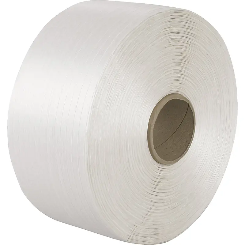 Bonded Cord Strapping, Polyester Cord, 3/8" W X 5250' L, Manual Grade 1
