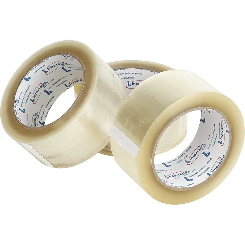 Box Sealing Tape, Hot Melt Adhesive, 1.6 Mils, 72 Mm (3") X 100 M (328') 1
