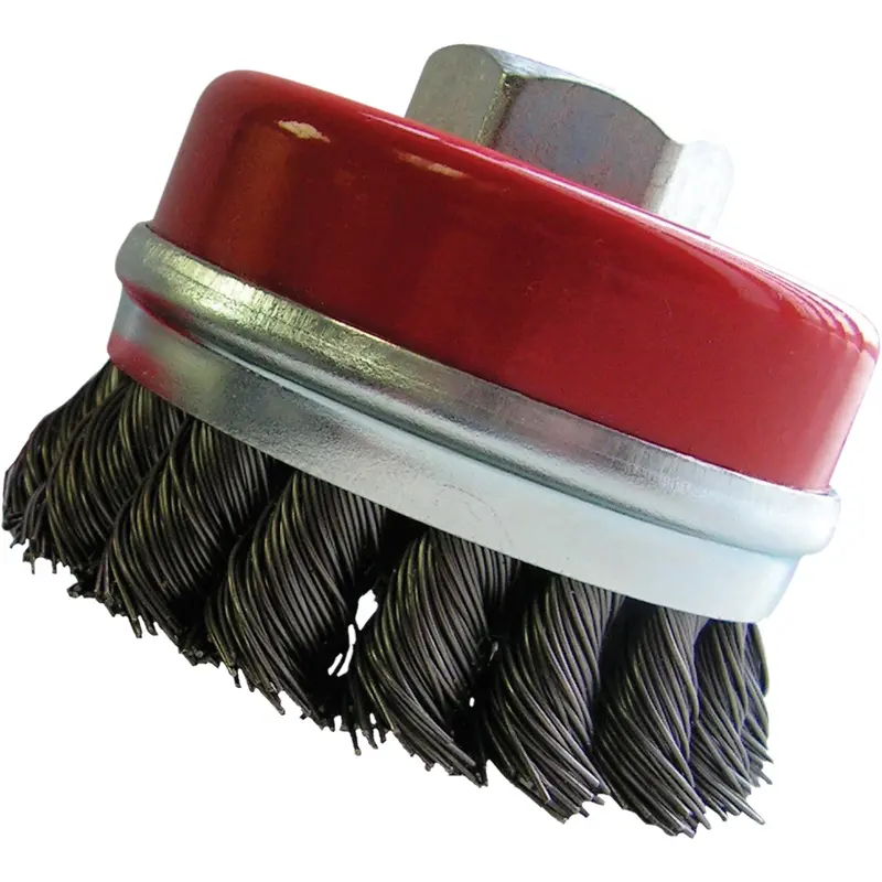 Bridled Cup Brushes, 3" Dia. X 5/8"-11 Arbor 1