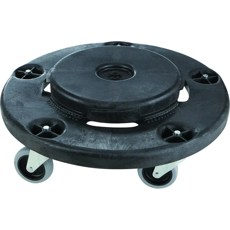 Brute® Quiet Dolly, Polyethylene, Black, Fits: 26-1/2" Dia. 1