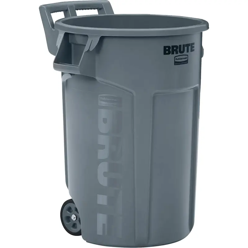 Brute® Vented Wheeled Container, Plastic, 44 Us Gal. 1