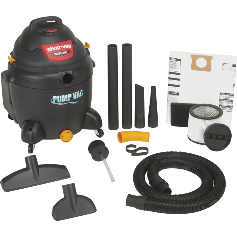 Built-In Pump Shop Vacuum, Wet-Dry, 6 Hp, 18 Us Gal. (68.1 Litres) 1