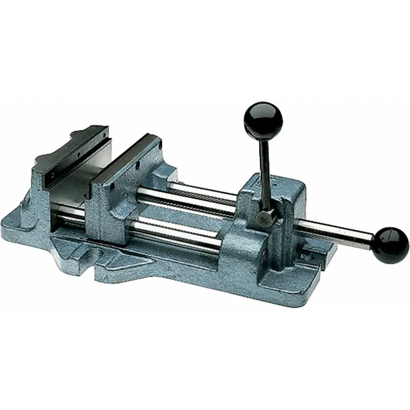 Cam Action Drill Press Vises, 6" Jaw Width, Clamp Mount Base 1
