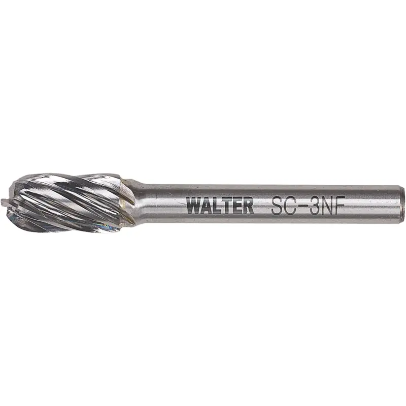 Carbide Burr, Sc-3, 3/8" Dia., 3/4" Depth Of Cut 1