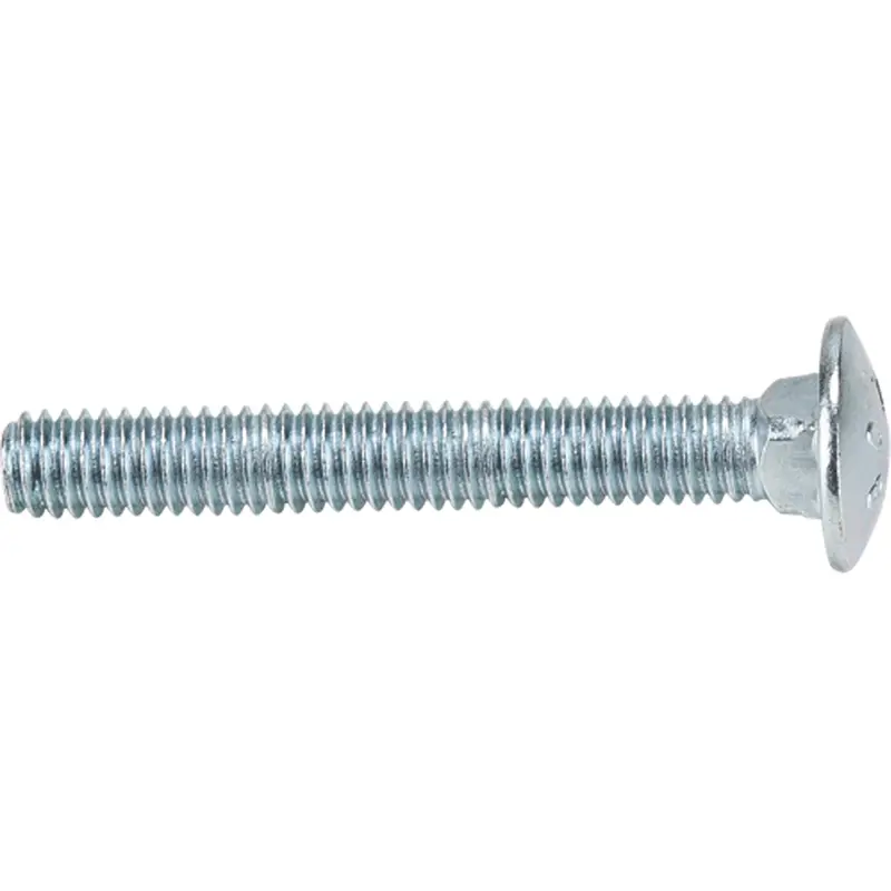 Carriage Bolt, Standard, 5/16" X 3" L, Zinc Cr+3, Coarse 1