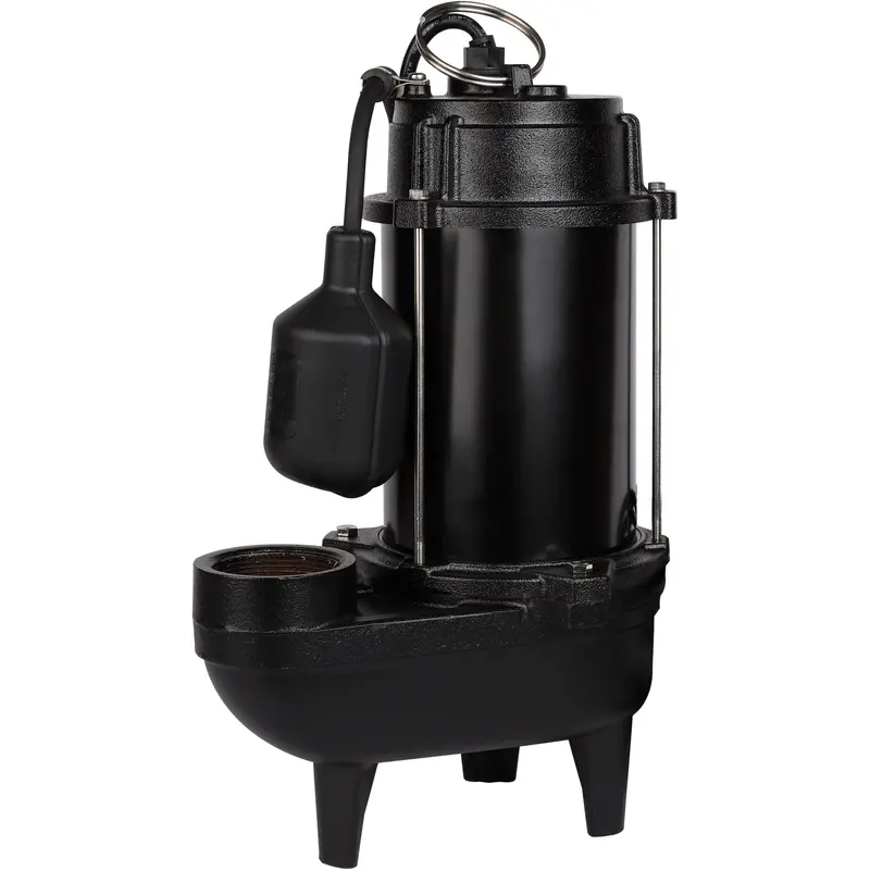Cast Iron Effluent Pump, 5600 Gph, 120 V, 10 A, 3/4 Hp 1