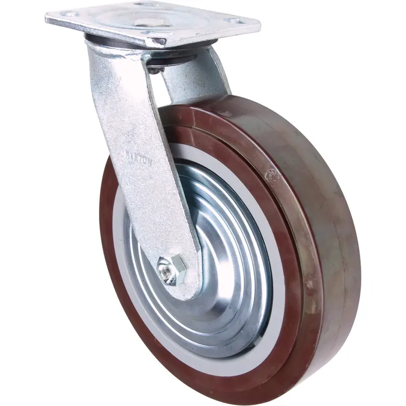 Caster, Swivel, 8" (203.2 Mm), Polyurethane, 1000 Lbs. (453.6 Kg.) 1