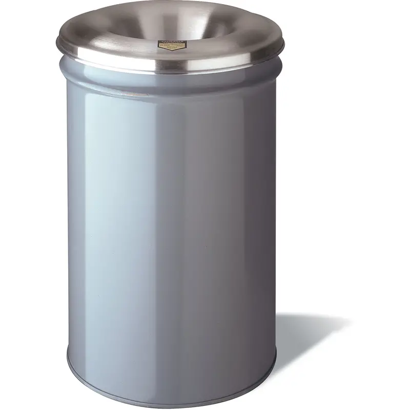 Cease-Fire® Waste Cans, Metal, 15 Us Gal. 1