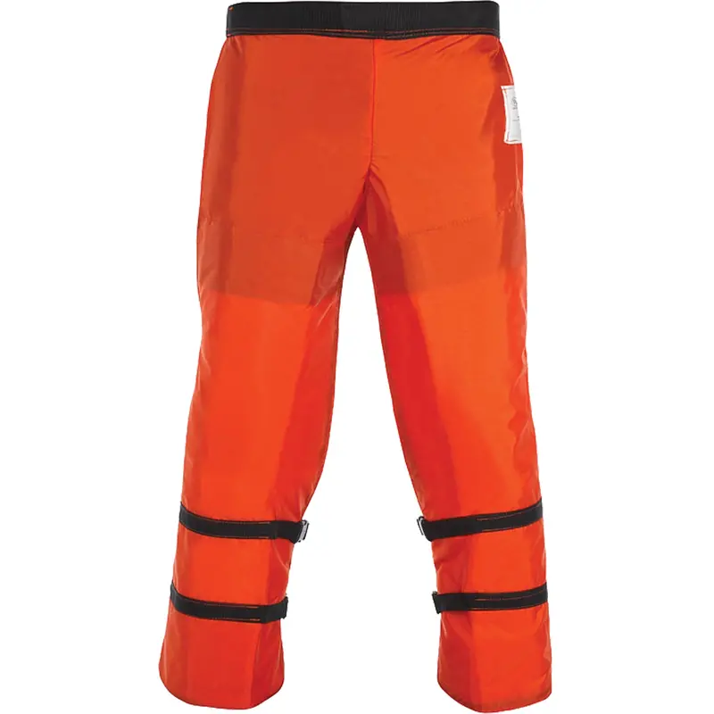 Chainsaw Chaps, Orange, Nylon 1