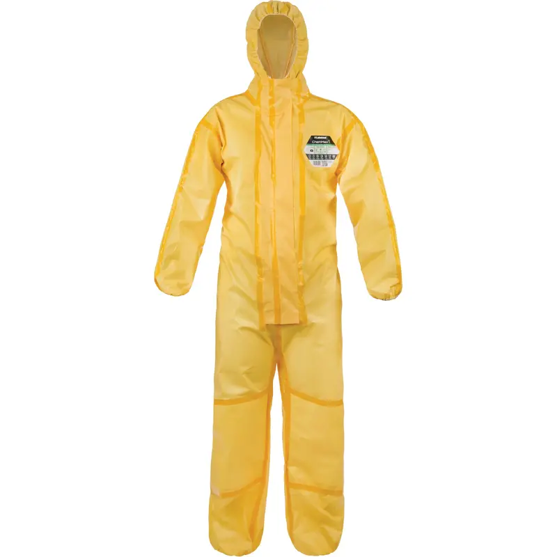 Chemmax® 1 Coveralls, Polyethylene/Polypropylene, 2X-Large, Yellow 1