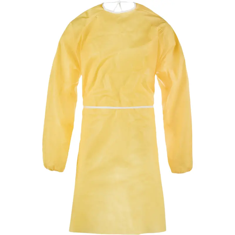 Chemmax® 1 Gown, One Size, Yellow, Polyethylene/Polypropylene 1