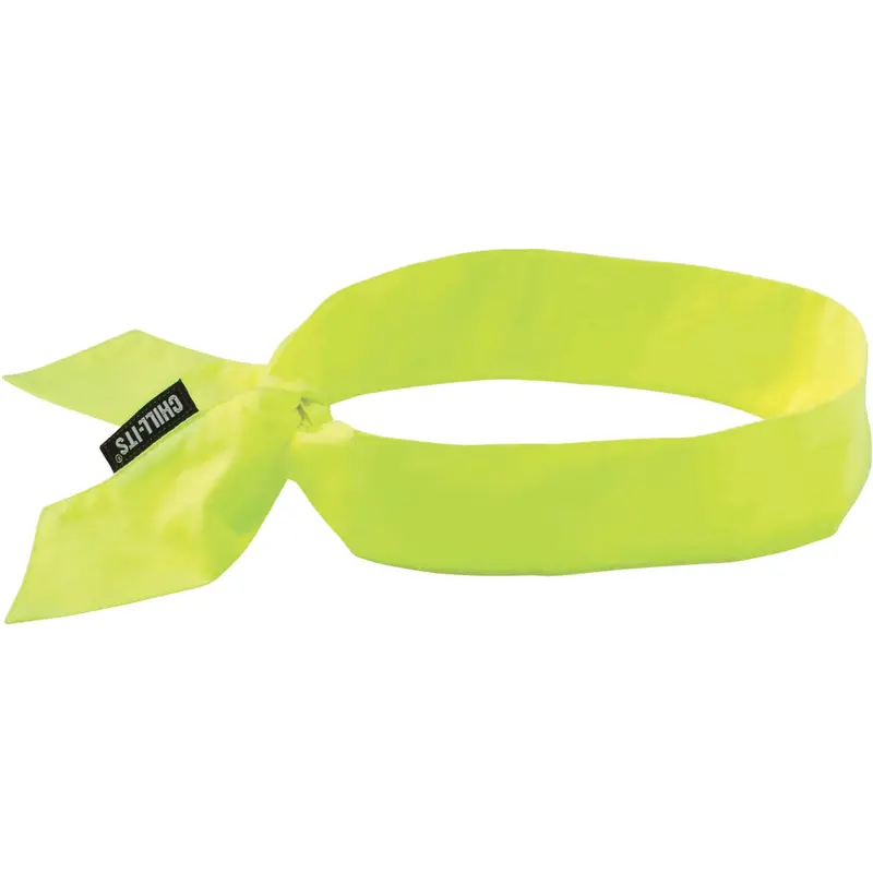Chill-Its® 6700 Cooling Bandana, High Visibilty Lime-Yellow 1