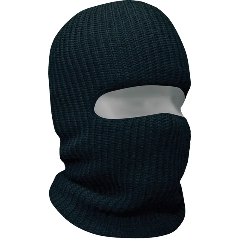Classic 1-Hole Balaclava, Acrylic, Black 1