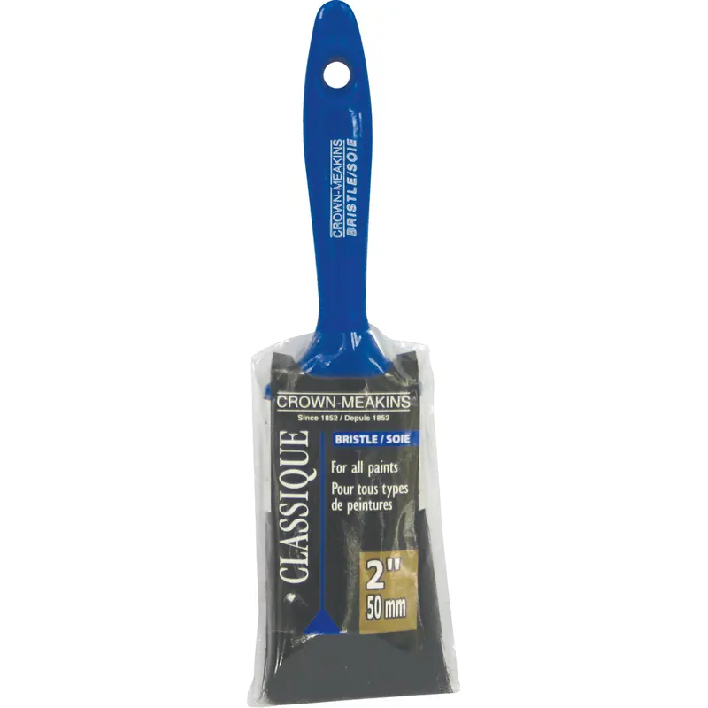 Classic Paint Brush, Bristle, Plastic Handle, 2" Width 1