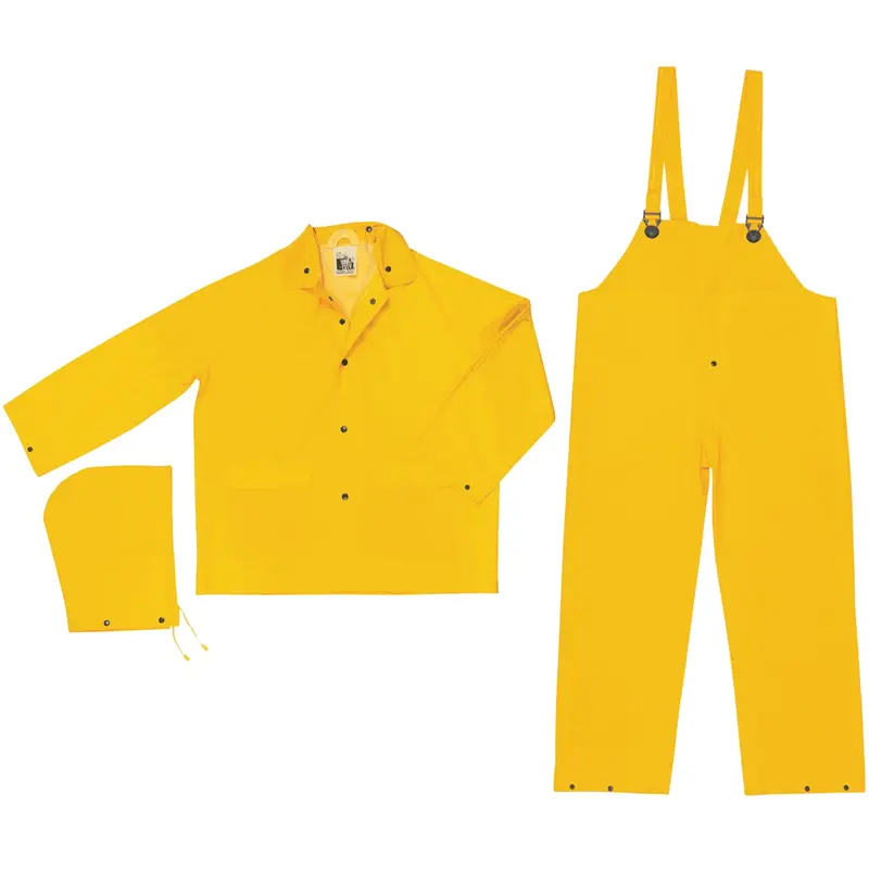 Classic Series Rain Suit, Polyester/Pvc, 2X-Large, Yellow 1