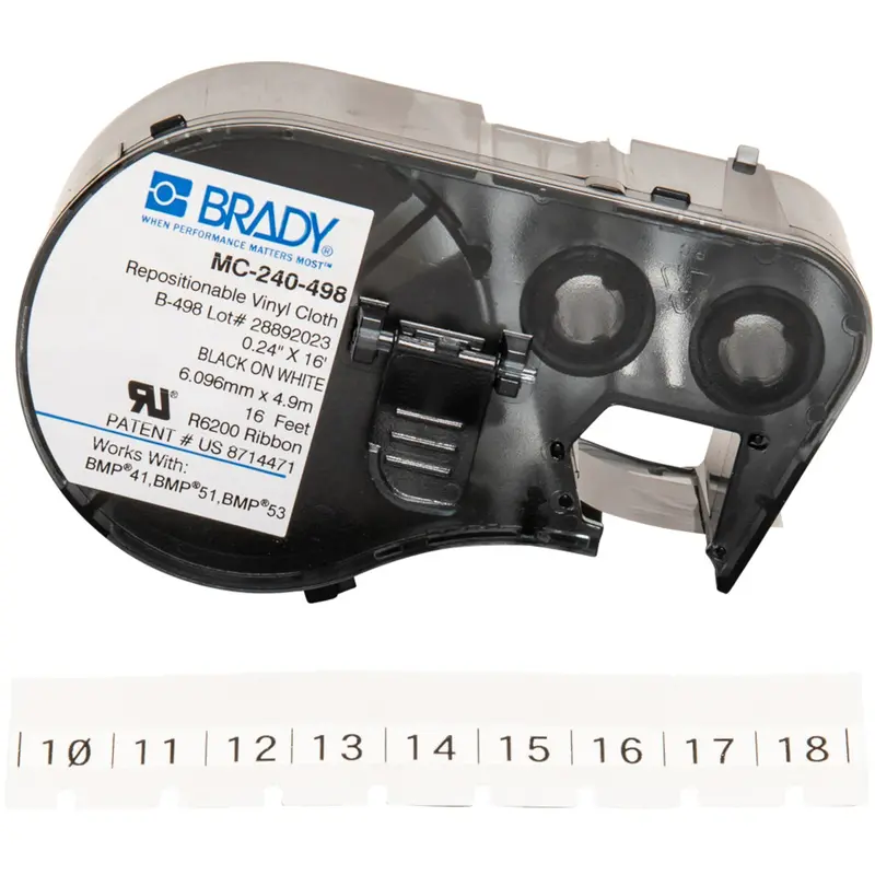 Cloth Label Maker Cartridge, Black 1