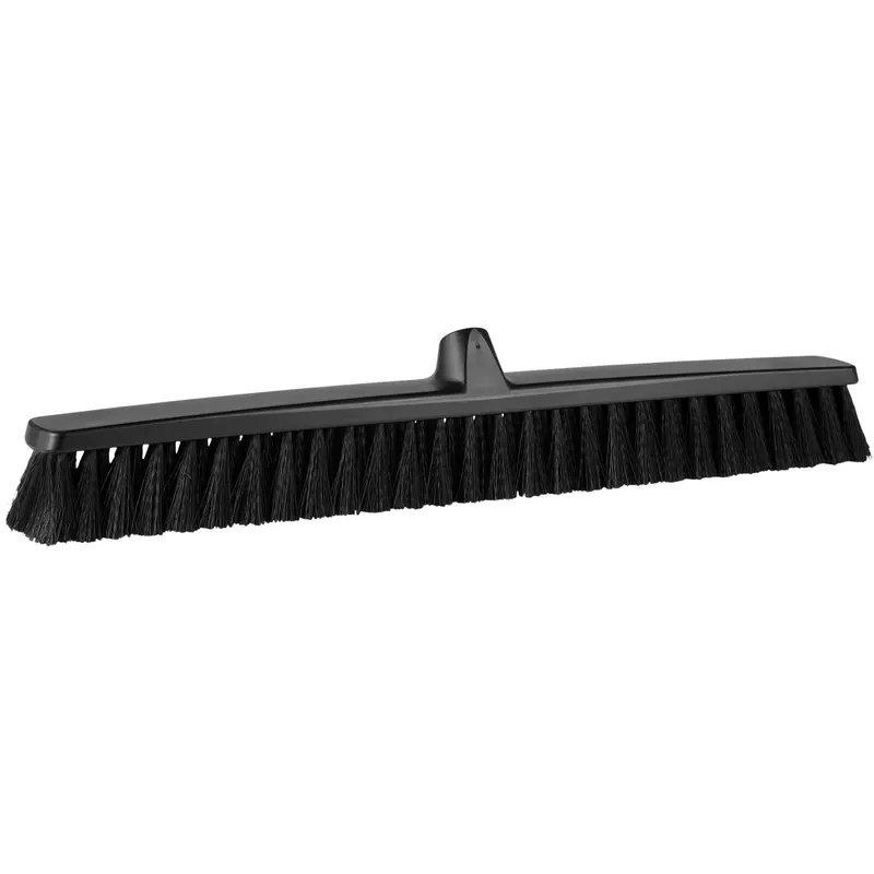 Colorcore Push Broom, Fine Bristles, 24", Polypropylene, Black 1