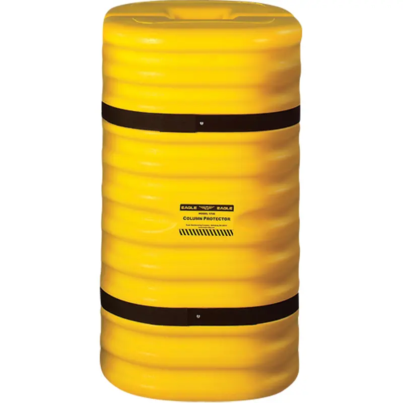 Column Protector, 12" X 12" Inside Opening, 24" L X 24" W X 42" H, Yellow 1