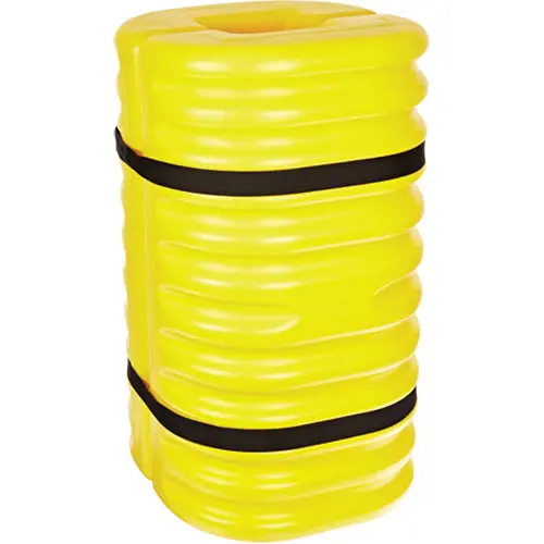 Column Protector, 6" X 6" Inside Opening, 24" L X 24" W X 42" H, Yellow 2