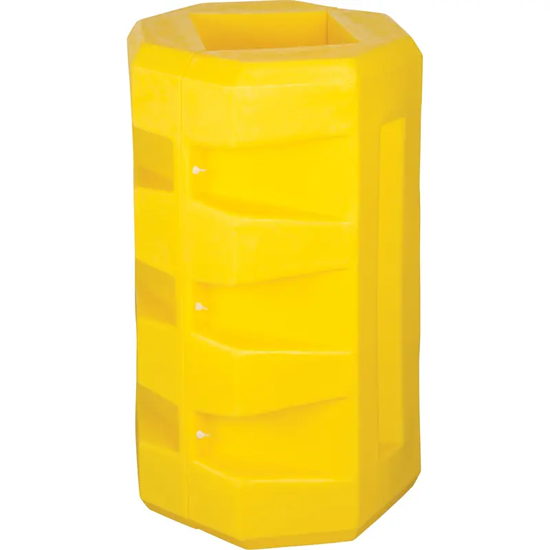 Column Protectors, 6-1/4" X 6-1/4" Inside Opening, 23-1/2" L X 23-1/2" W X 39-1/2" H, Yellow 1