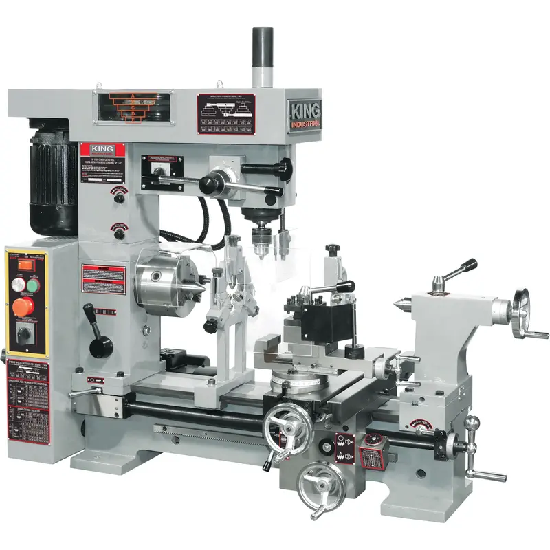Combo Lathe/Milling Machine, 43" L X 19-1/2" W X 38" H 1