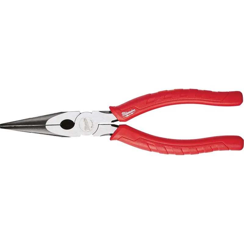 Comfort Grip Long Nose Pliers, 8" L 1