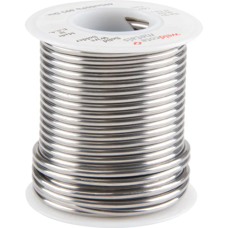 Common Solder, Lead-Based, 40% Tin 60% Lead, Solid Core, 0.09375" Dia. 1