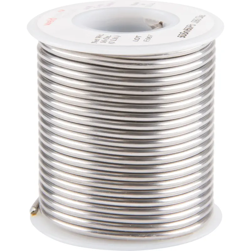 Common Solder, Lead-Based, 50% Tin 50% Lead, Acid Core, 0.09375" Dia. 1