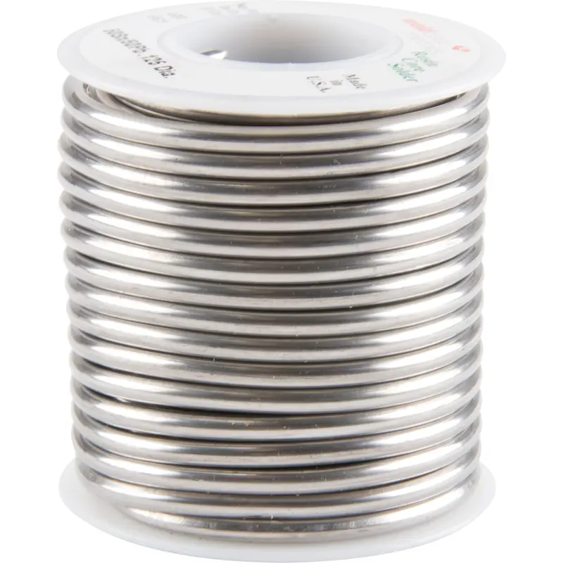 Common Solder, Lead-Based, 50% Tin 50% Lead, Rosin Core, 0.125" Dia. 1