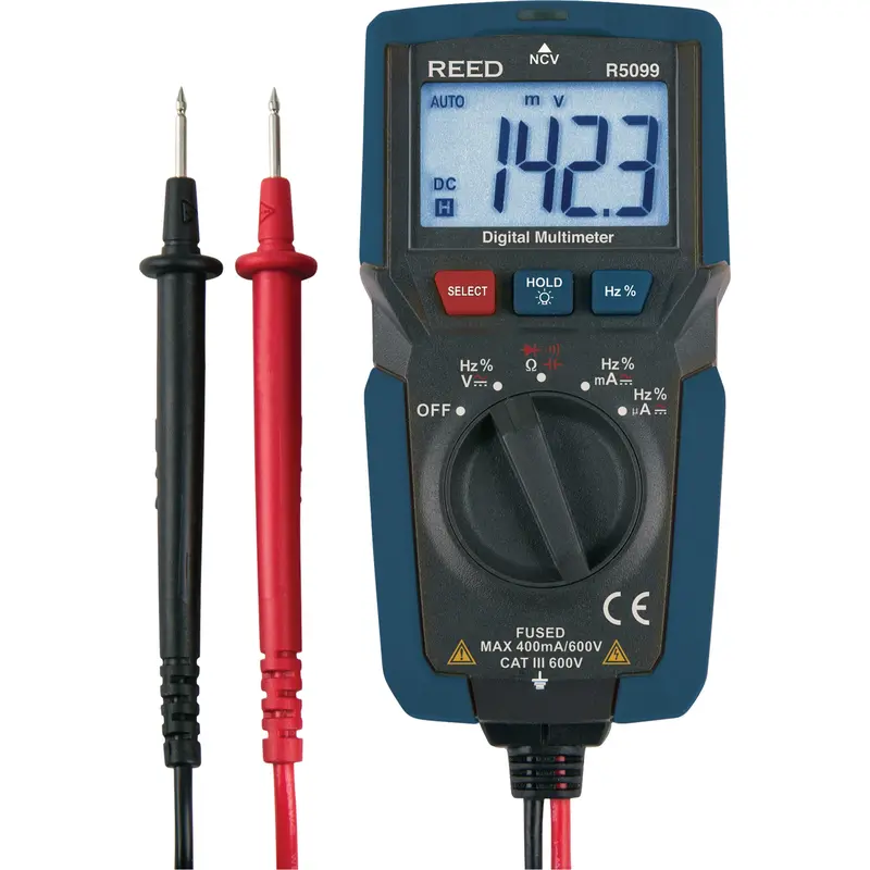 Compact Multimeter With Non-Contact Voltage, Ac/Dc Voltage, Ac/Dc Current 1