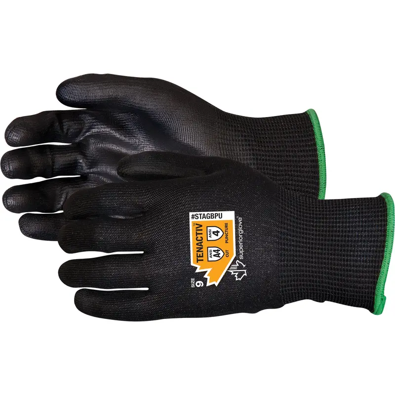 Composite Filament Fibre Gloves, Size 12, 13 Gauge, Polyurethane Coated, Tenactiv™ Shell, Ansi/Isea 105 Level 4 1