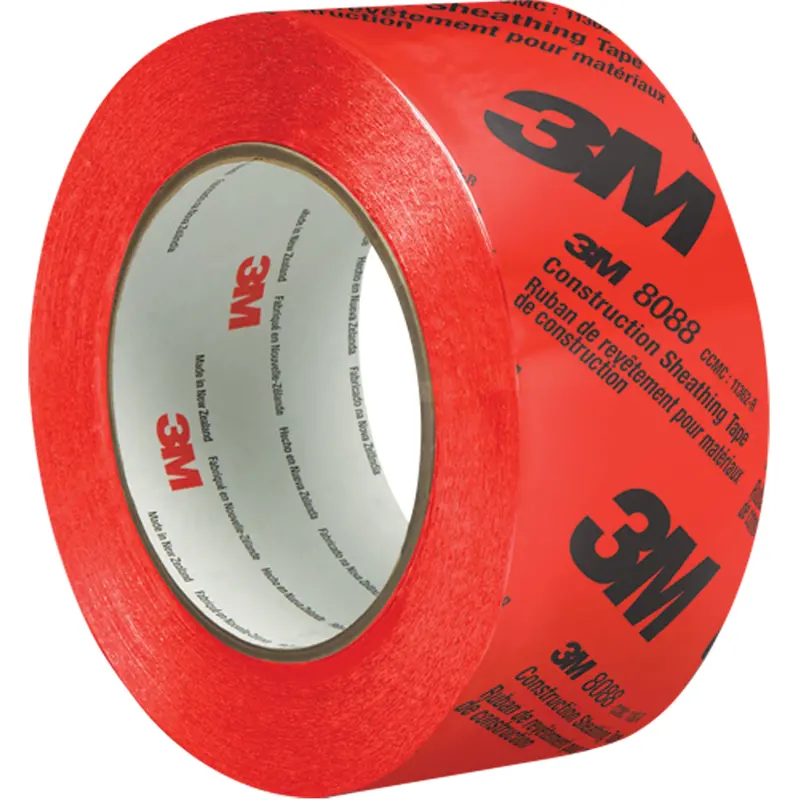 Construction Sheathing Tape 8088, 60 Mm (2-3/8") X 66 M (216'), Red 1