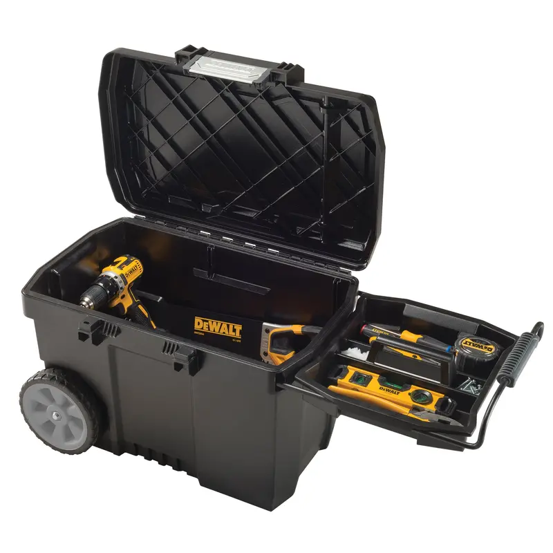 Contractor Chest, 15-19/32" W X 24-13/16" D X 16-1/2" H, Black 1