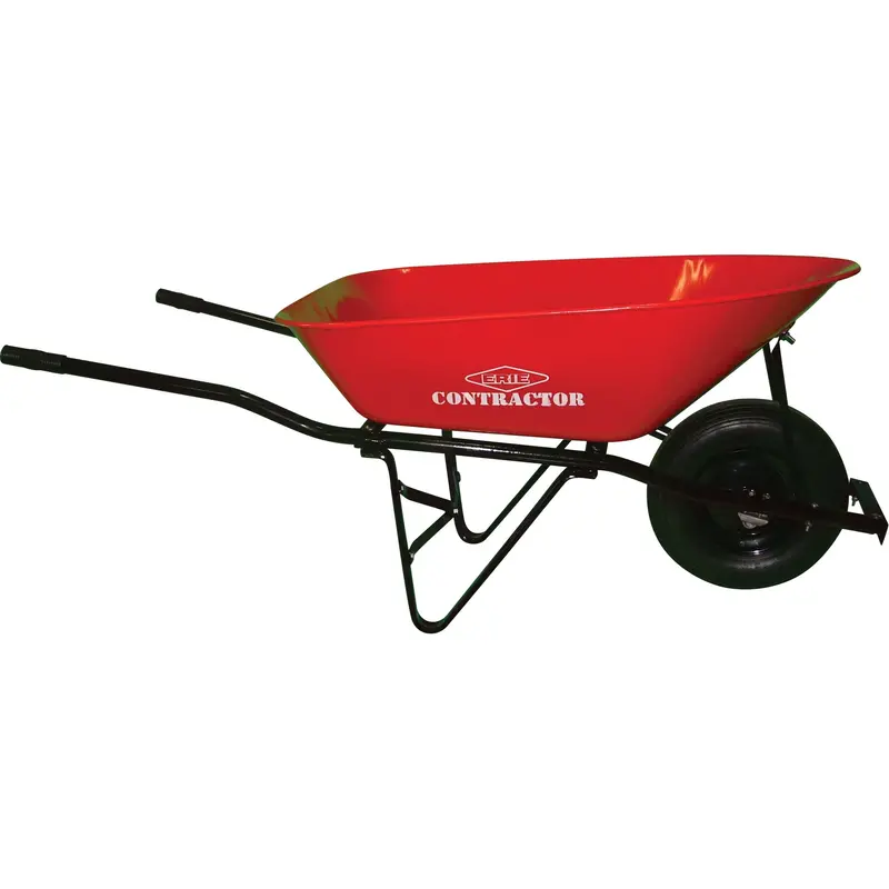 Contractor Wheelbarrow, 6 Cu. Ft., Steel Tray 1