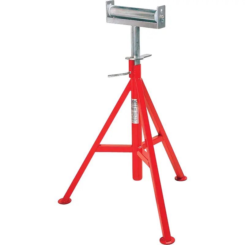 Conveyor Head Pipe Stand #Cj-99, 74-112 Cm Height Adjustment, 12" Max. Pipe Capacity, 1000 Lbs. Max. Weight Capacity 1