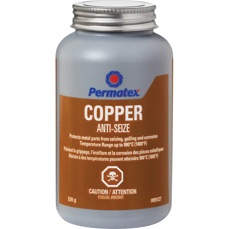 Copper Anti-Seize, 227 G, Brush Top Can, 1800°F (982°C) Max Temp. 1