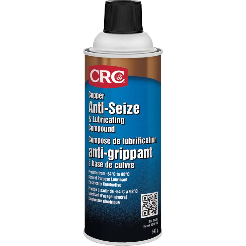 Copper Anti-Seize, 340 G, Aerosol Can, 1800°F (982.2°C) Max Temp. 1