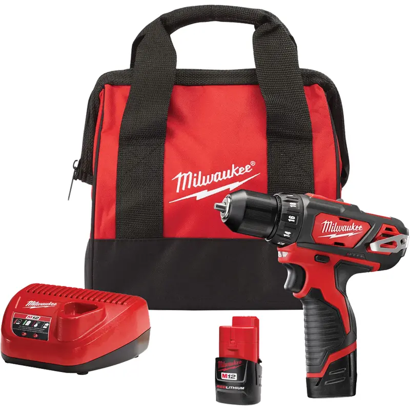 Cordless Compact Drills/Driver Kits, Lithium-Ion, 12 V, 3/8" Chuck, 275 In-Lbs Torque 1