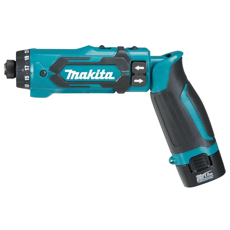 Cordless Drill/Driver Kit, Lithium-Ion, 7.2 V, 1/4" Chuck, 71 In-Lbs Torque 1