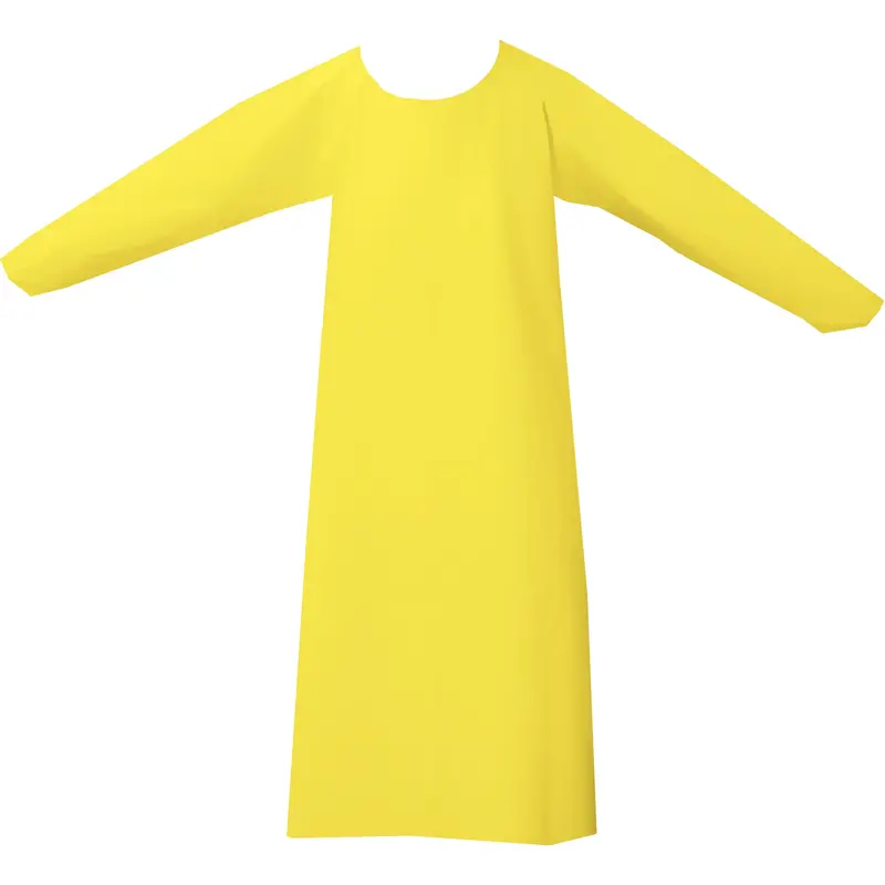 Coverme™ Gown, One Size, Yellow, Polyurethane 1