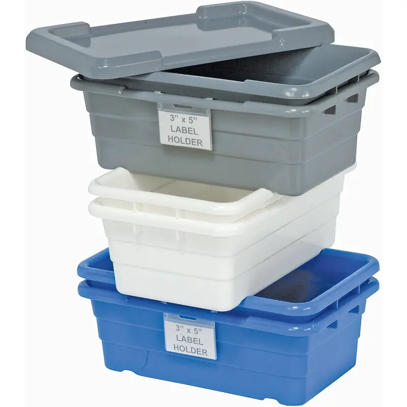 Cross Stack Bins, 11" W X 17.25" D X 12" H, White 1