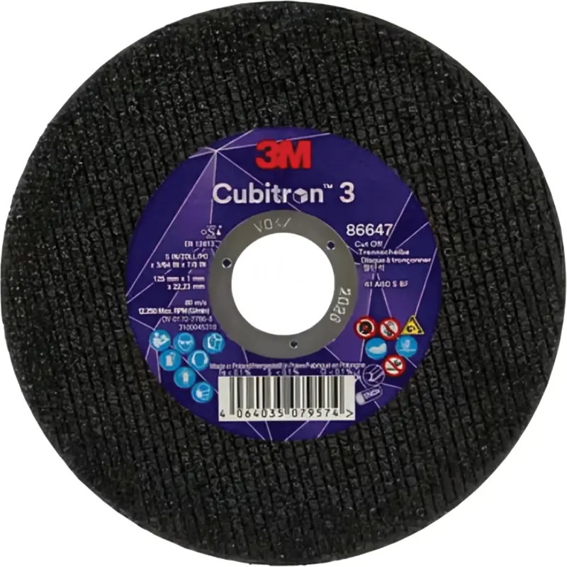Cubitron™ 3 Cutting Disc, 5" X 9/32", 3/8" Arbor, Type 41 1