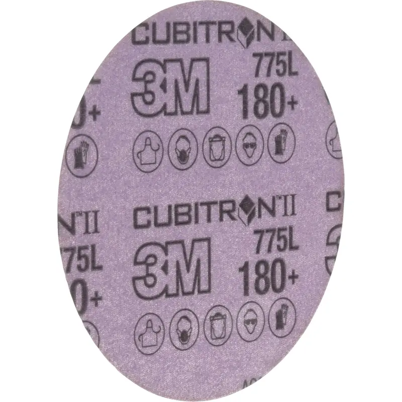 Cubitron™ Ii Hookit™ 775L Film Disc, 5" Dia., 180+ Grit, Ceramic, 3 Mils 1