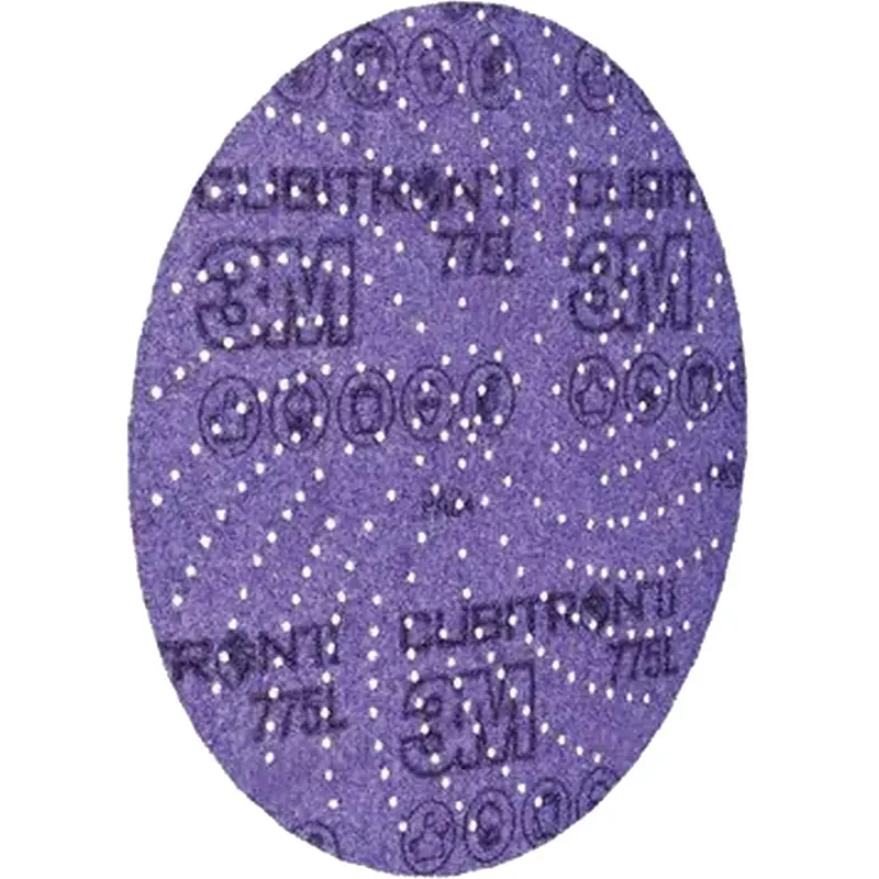 Cubitron™ Ii Hookit™ Clean Sanding Film Disc 775L, 5" Dia., 400+ Grit, Ceramic, 3 Mils 1