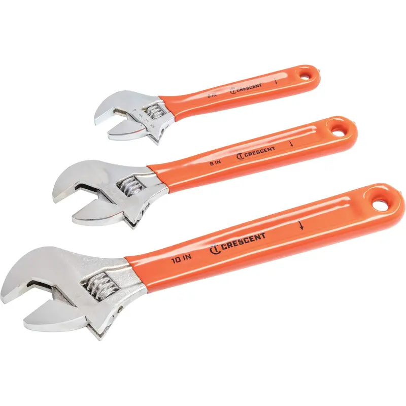 Cushion Grip Wrench Set, Adjustable, 3 Pieces 1