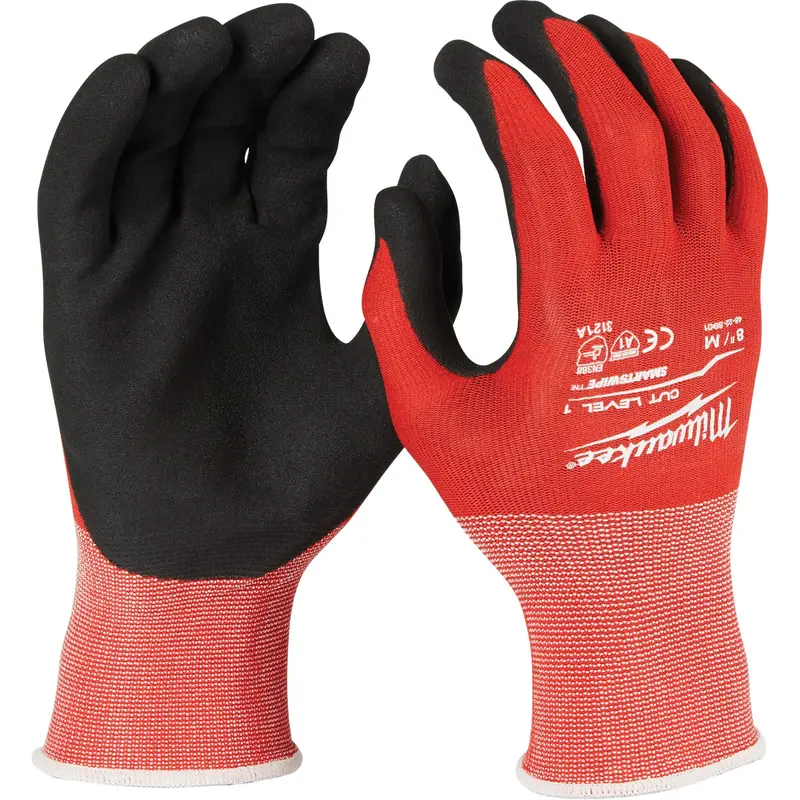 Cut-Resistant Gloves, Size X-Large, Nitrile Coated, Nylon/Lycra® Shell, Ansi/Isea 105 Level 1/En 388 Level 1 1