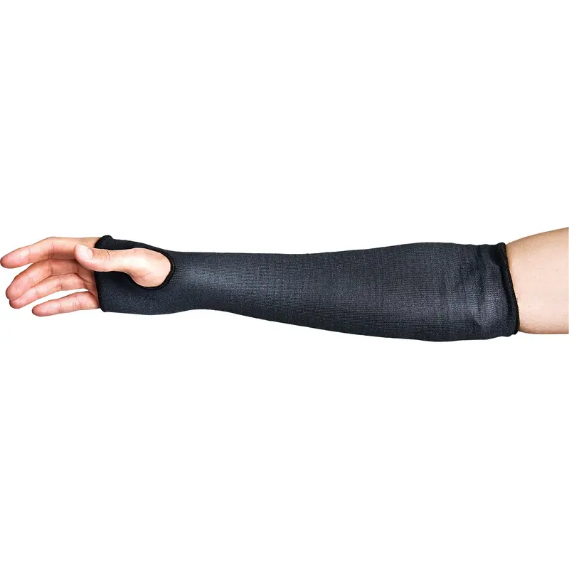 Cutban™ Cut-Resistant Sleeves, Polyester, 18", Ansi/Isea 105 Level 2, Black 1