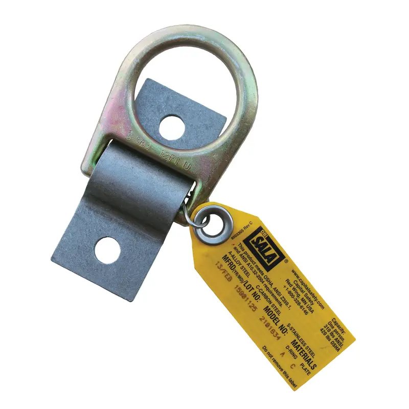 D-Ring Anchorage Plate, Bolt-On, Permanent Use 1